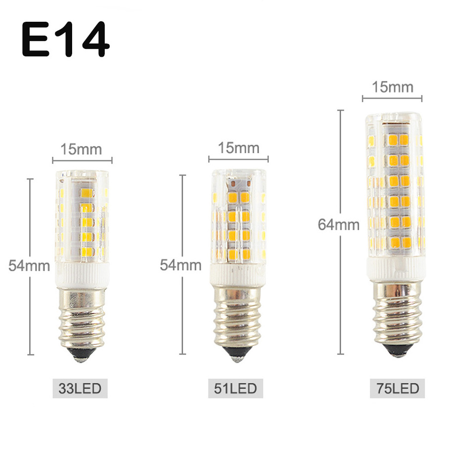 Factory Outlet G4 G9 E14 Light bulbs 33/51/75leds 220V SMD2835 PC Ceramics Lamp Bulb for Indoor Lighting