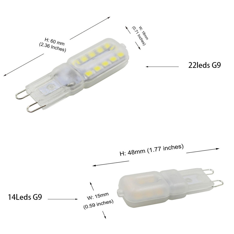 G9 bombillas led 220V 110V G9 LED Bulb Lighting Replace Crystal Light Old Halogen Bulb