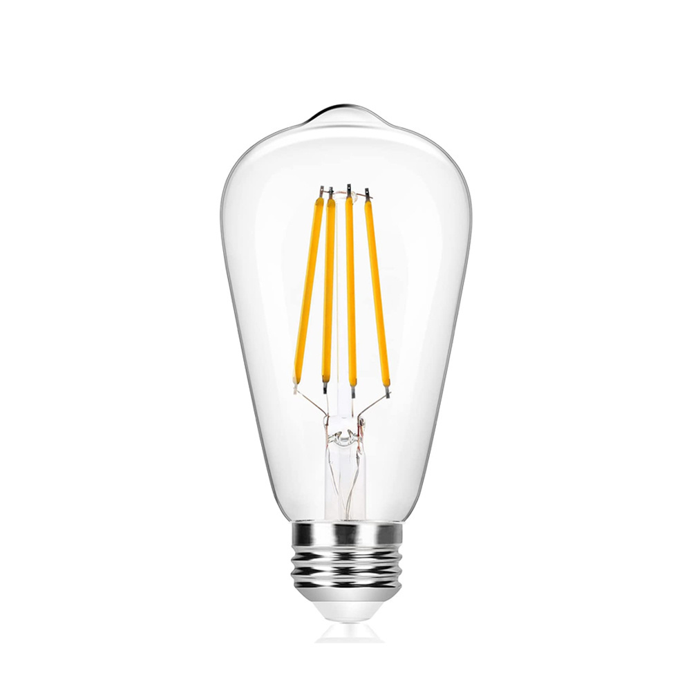 E27 LED Bubble Ball Bulb 220V 4W 6W ST64 Retro Ampoule Vintage Incandescent Lampara Edison Lamp Filament Light Bulb Decor