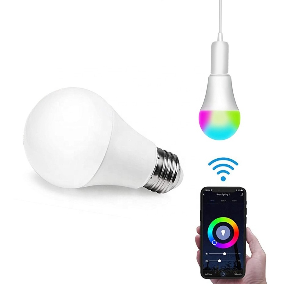 Dimmable Smart Bulb Wifi lamp AC100-265V A60 Voice Control E27 bombillas led App Operate  Alexa Google Assistant Wake up Light