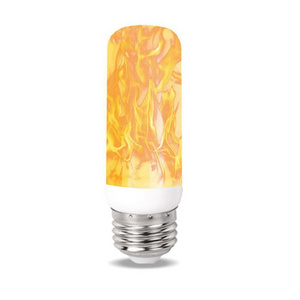 E14 E27 LED Flame Light Bulb AC85V-265V 5W Fire lamp Corn Bulb Flickering LED Light Dynamic Flame Effect for Home Lighting