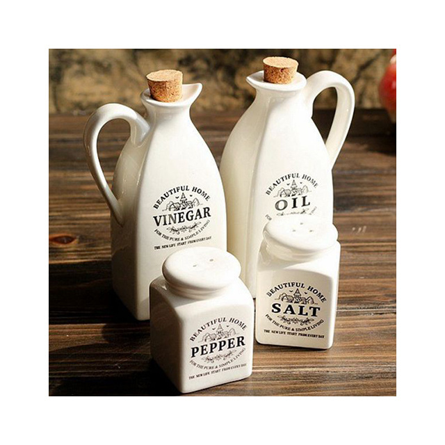 handmade glazed porcelain oil bottle wholesale liquid dispenser multicolour eco-friendly ceramic olive oil bottle