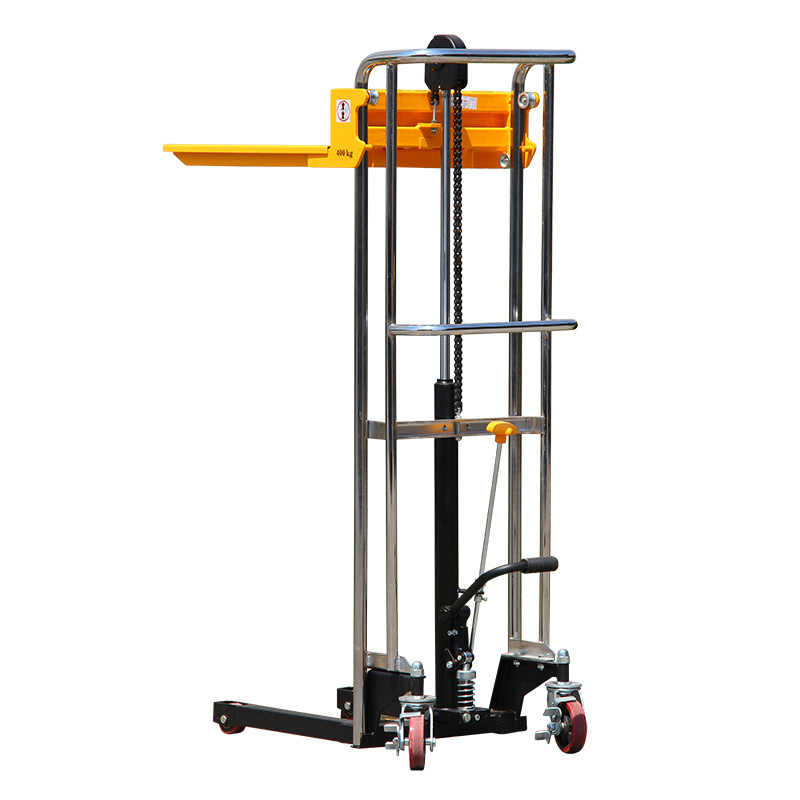 Professional Strong And Sturdy Hand Lift Mini Manual Hydraulic tire stacker forklift