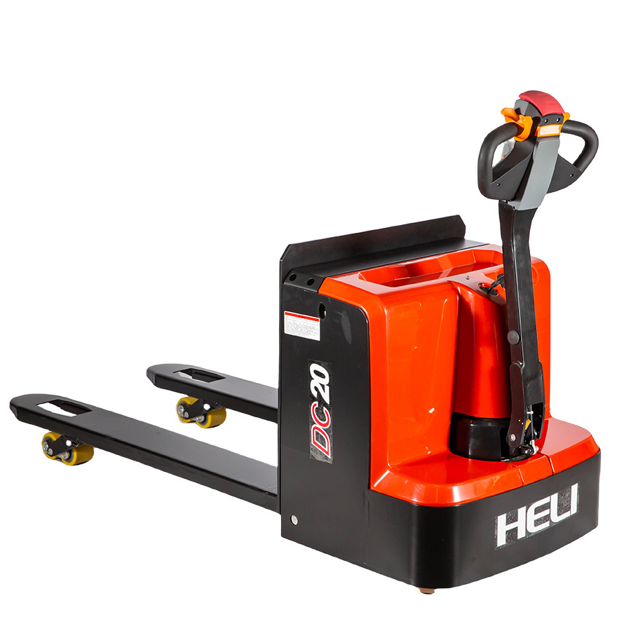 Heli electric forklift truck electric pallet jack 1 ton lead acid pallet jack truck electric portable car loading lift truck