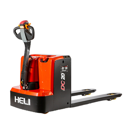 Heli electric forklift truck electric pallet jack 1 ton lead acid pallet jack truck electric portable car loading lift truck