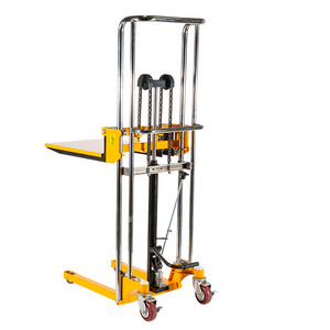 400 kg manual stacker lift tables hydraulic trolley pallet truck