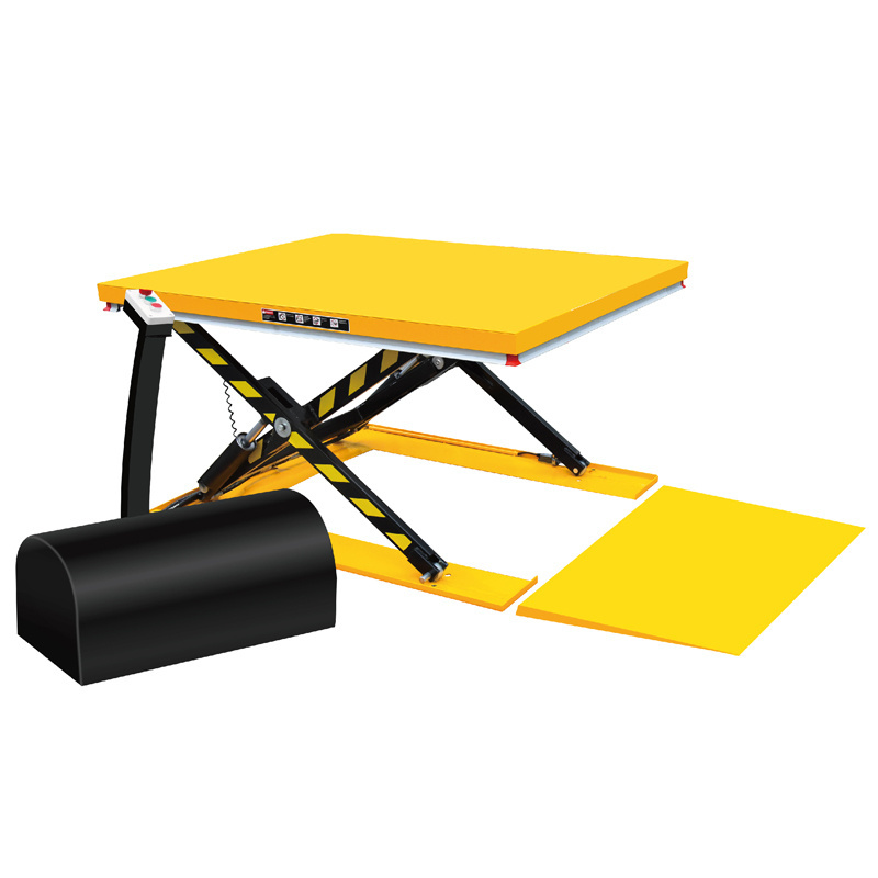 1 ton Double table mini scissor lift Manual scissor lift trolley portable lifter PTD1000 electric lift platform