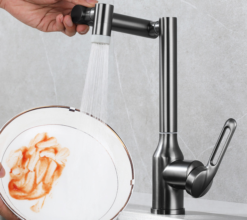 Kitchen Universal Ball Faucet Cold and Hot Vegetable Wash Basins Dishwashing Sink Sink Faucet