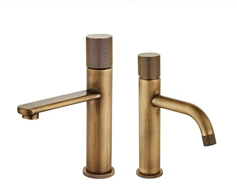 Classic antique faucet basin hot and cold table faucet bathroom cabinet balcony faucet copper