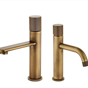 Classic antique faucet basin hot and cold table faucet bathroom cabinet balcony faucet copper