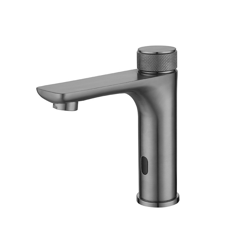 The latest hotel bathroom intelligent washbasin sensing faucet stainless steel cold and hot water outlet infrared sensing faucet