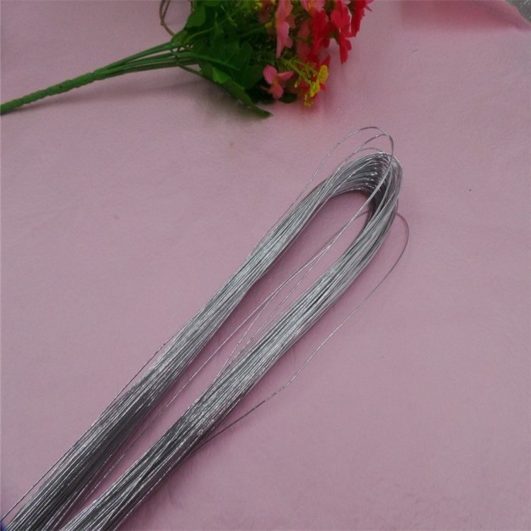 50pcs per pack 14inch length 22 gauge White paper wrapped flower stem wire for cake craft and artififial flowers making