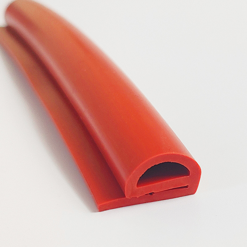 Extrusion High Temperature Dust Oven Door Flexible E / B Type Shape Silicone Rubber Seal Strip