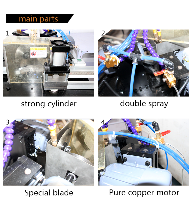 pp plastic / rubber strip gasket corner angle cutter machine