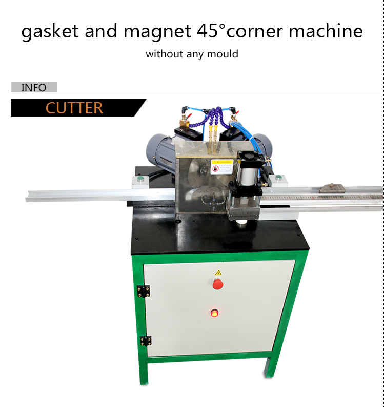 pp plastic / rubber strip gasket corner angle cutter machine