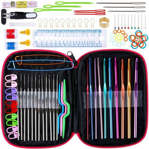 DIY Crochet Hook Set Crochet Needle Kits Knitting Tool Metal Aluminum Crochet Hook