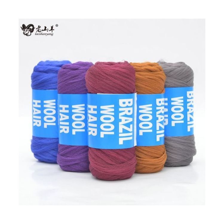 High Quality 100% Acrylic Brazil Wool Hair Hand & Machine Knitting Yarn For African Synthetic Braiding Hair Threading