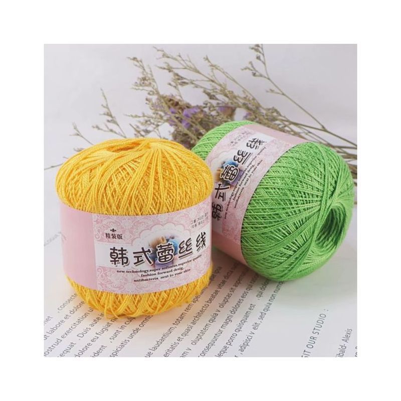 Spring And Summer DIY Lace Line Flower Edging 100%  Cotton Crocheted Thread Crochet Yarn