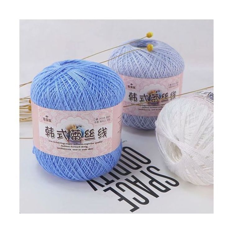 Spring And Summer DIY Lace Line Flower Edging 100%  Cotton Crocheted Thread Crochet Yarn