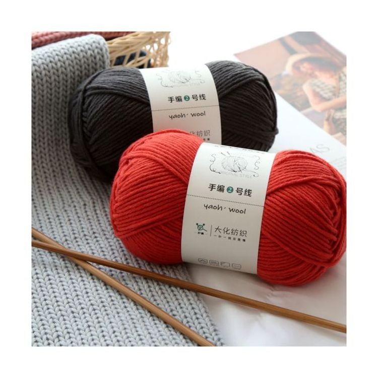 Best Selling High Quality Multi Color New Hand Woven 6 Layer 100% Acrylic Yarn For Hand Knitting