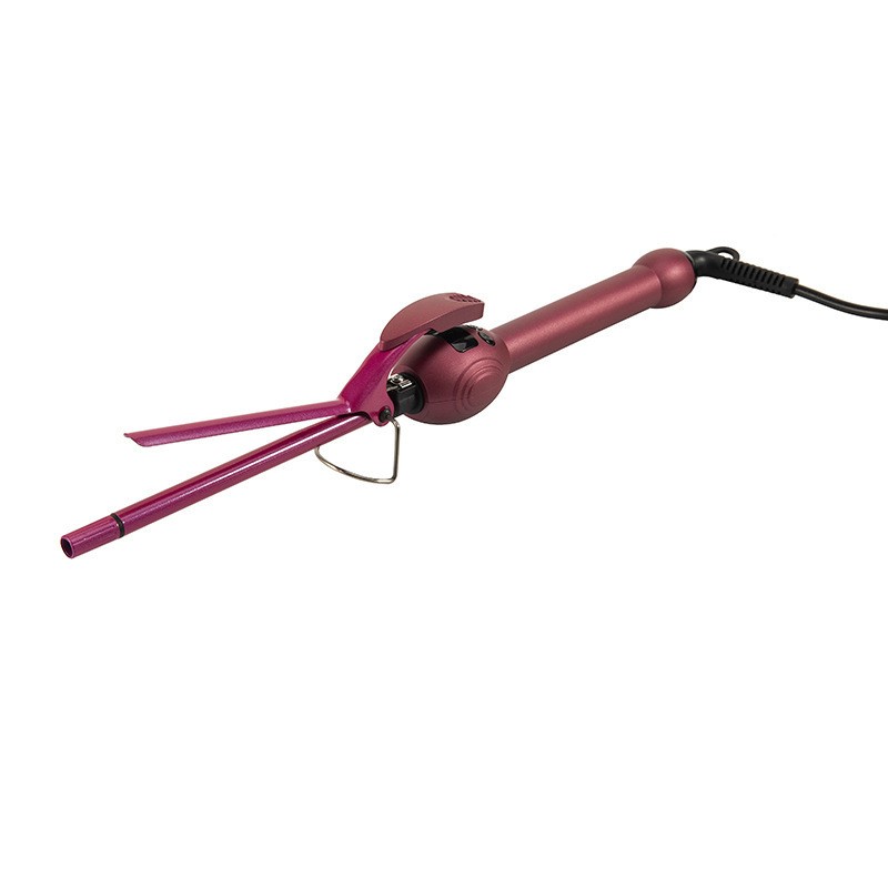 Negative Ions Curling Iron Ceramic Tourmaline Coating Long Barrel Curling Wand Dual Voltage  Thin Mini Fast HeatingHair Curler