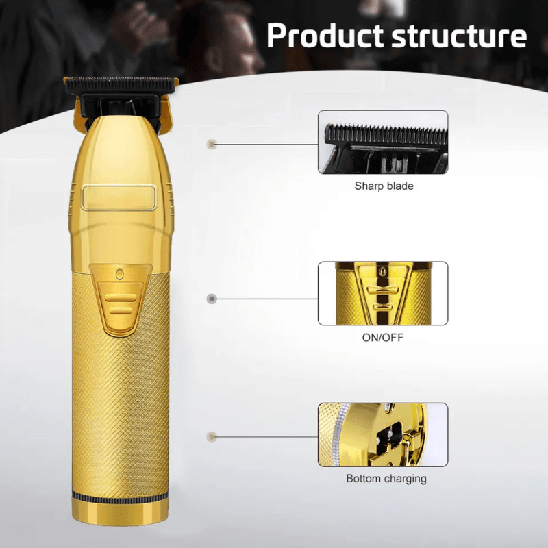 Professional Rechargeable men hair trimmer pro gold fx trimmer hair clippers Outlining Cordless T-blade Cordless Hair Cutter