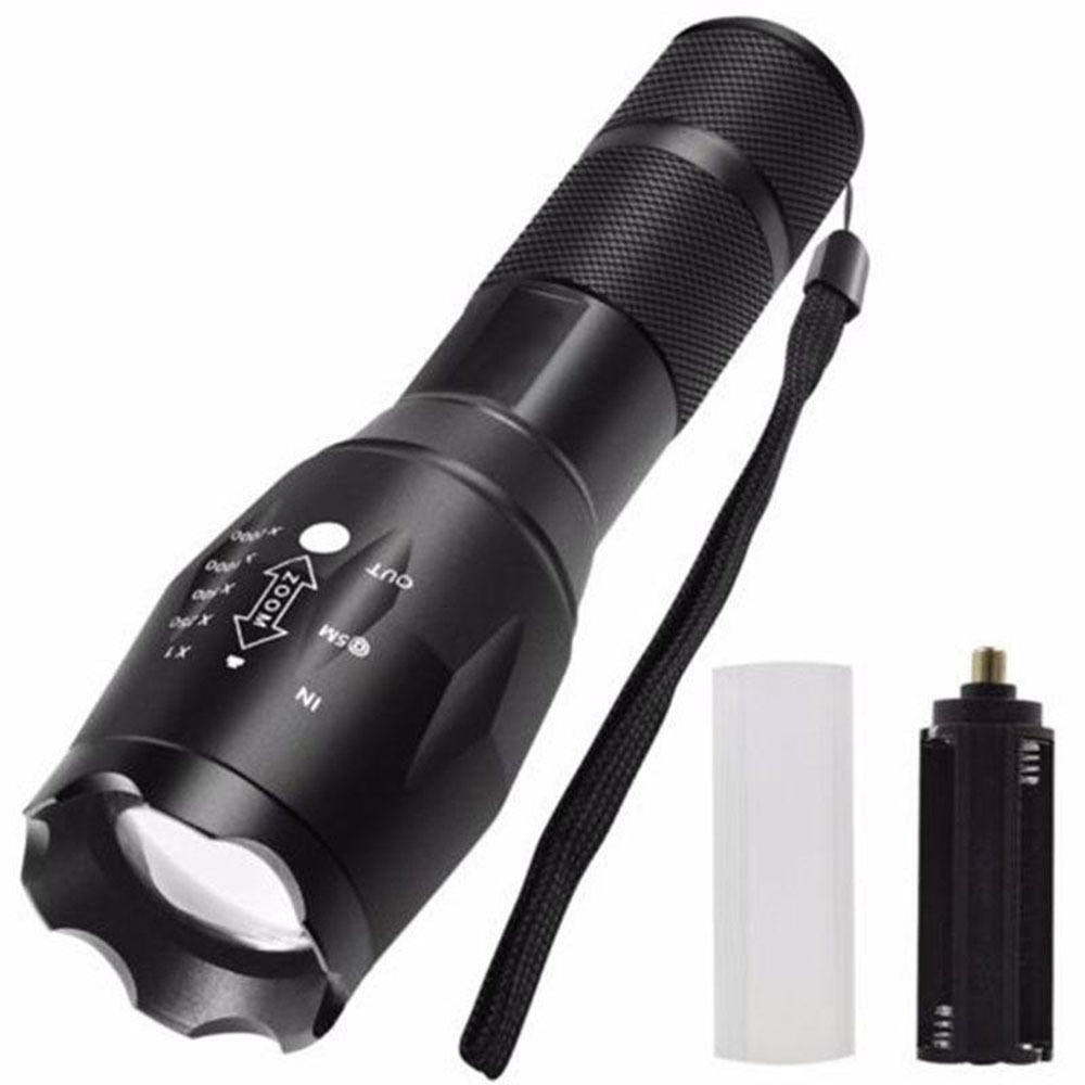 800 Lumen Handheld Zoomable Flashlight LED XML-T6 LED Water Resistant Camping Torch Adjustable Focus Zoom Tactical Flashlight