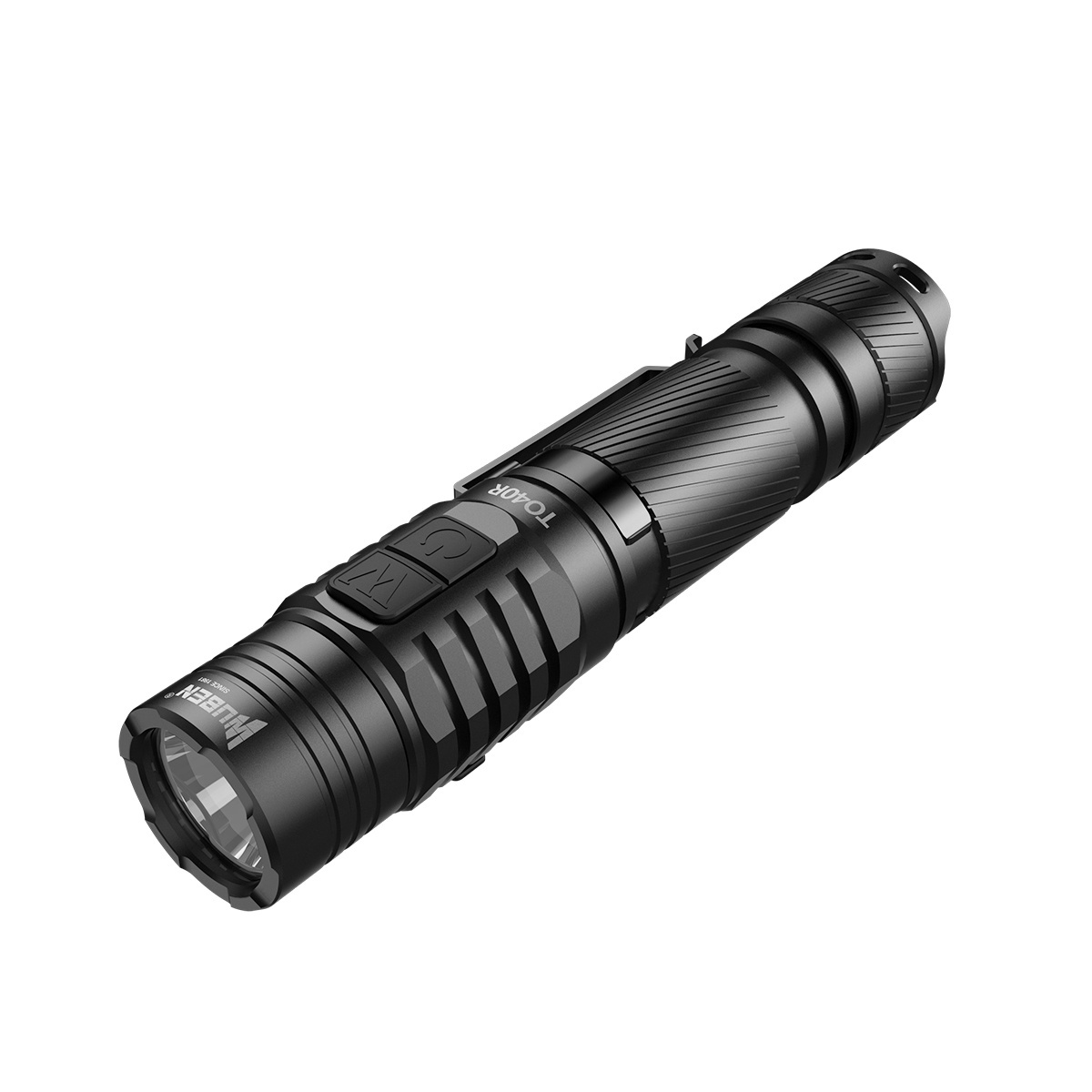 WUBEN TO40R Tactical LED Flashlight XP-L-V6 LED Bulbs 1200 Lumens USB Rechargeable IPX8 Waterproof with 18650 Li-Battery TO40R