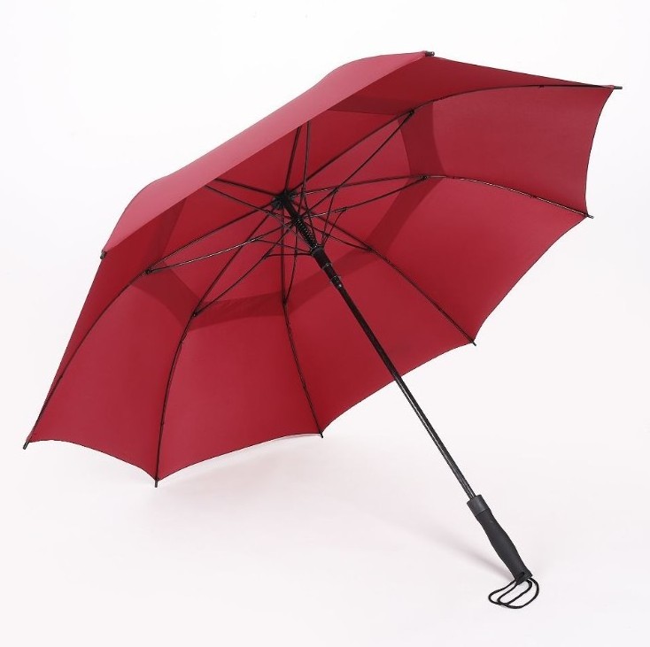 Big size Double Layer Windproof Fiberglass Good quality umbrella