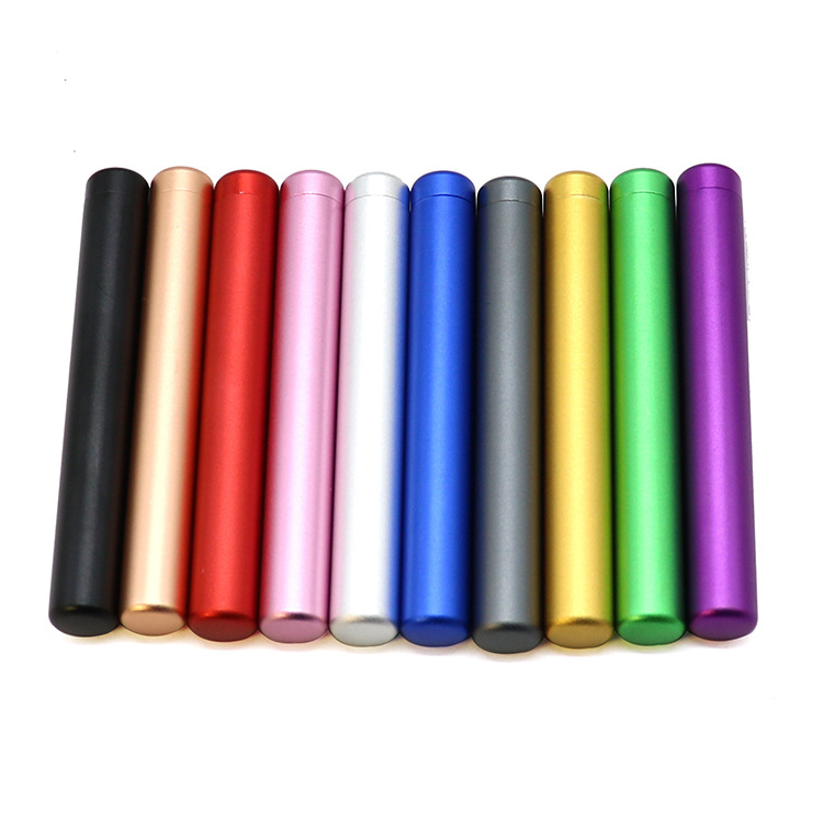 Travel Pocket Smell Water Proof 110mm Aluminum J Case Tube Holder Custom Herb Smoking Accessories