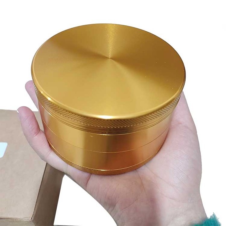 New Big Size 100mm Aluminum Herb Grinder Quickly Grinding Dry Tobacco Spice Crusher Kitchen Grinder Wholesale