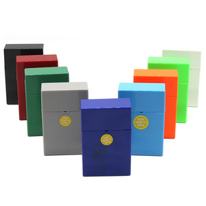 Hot Selling Multi-color Portable Cigarette Case Holder Factory Directly Sales Plastic Cigarette Case Wholesale