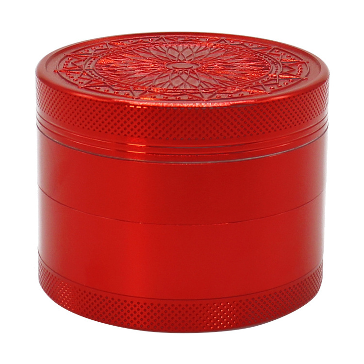 2023 New Pretty Pink 63mm Aluminum Herb Grinder Custom Logo Metal Manual Spice Grinder Smoking Accessories