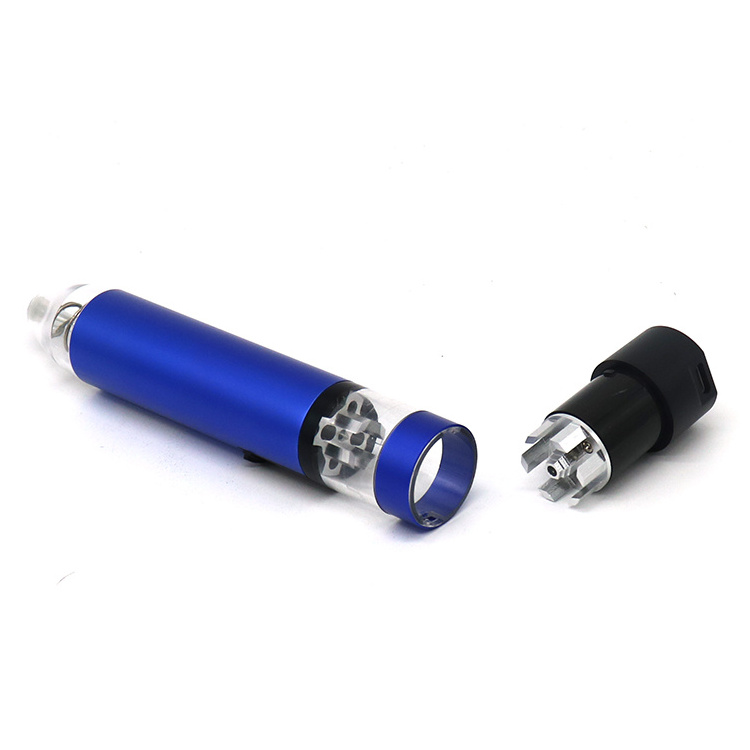 New Pocket Pen Type Aluminum Electric Herb Grinder USB Charge Automatic Filler Herb Grinder Custom Logo