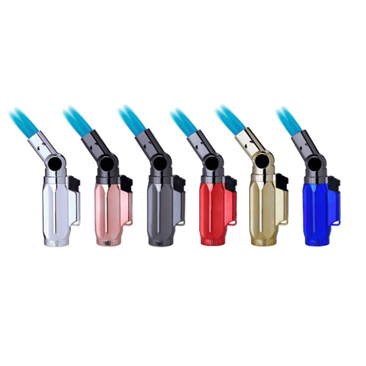 Wholesale Portable Windproof Butane Gas Lighter Pocket Cigarette Smoking Micro Jet Flame Torch Lighter