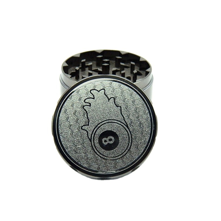 4 Parts Stainless Steel Metal Zinc Alloy Herb Grinder 52mm  Smoking Herb Grinder Tobacco Crusher Accessories