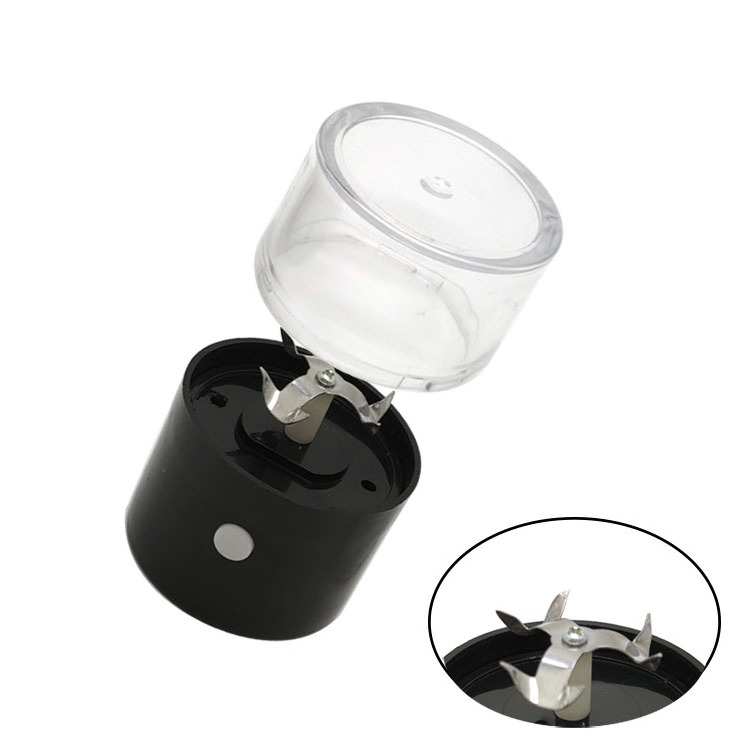 Wholesale Portable Plastic Electric Herb Grinder Chargeable Custom Logo Dry Automatic Spice Grinder