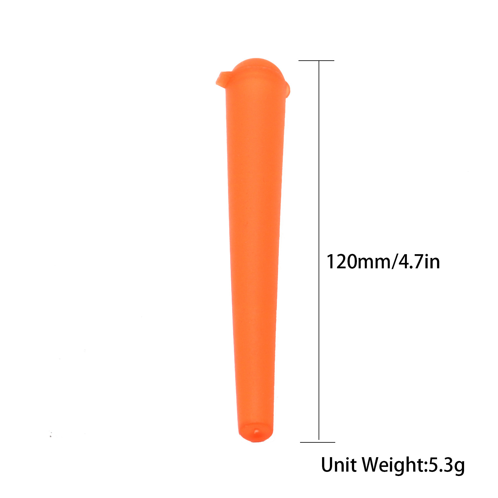 Wholesale New Pocket Matte Color Plastic 120mm Cone Tube Holder Smell Proof Airtight Custom Cigarette Storage