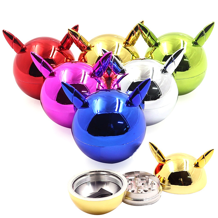 Smoke Shop New Arrival Glossy Octopus Metal Herb Grinder 3 Parts Manual Tobacco Spice Grinder Smoking Accessories