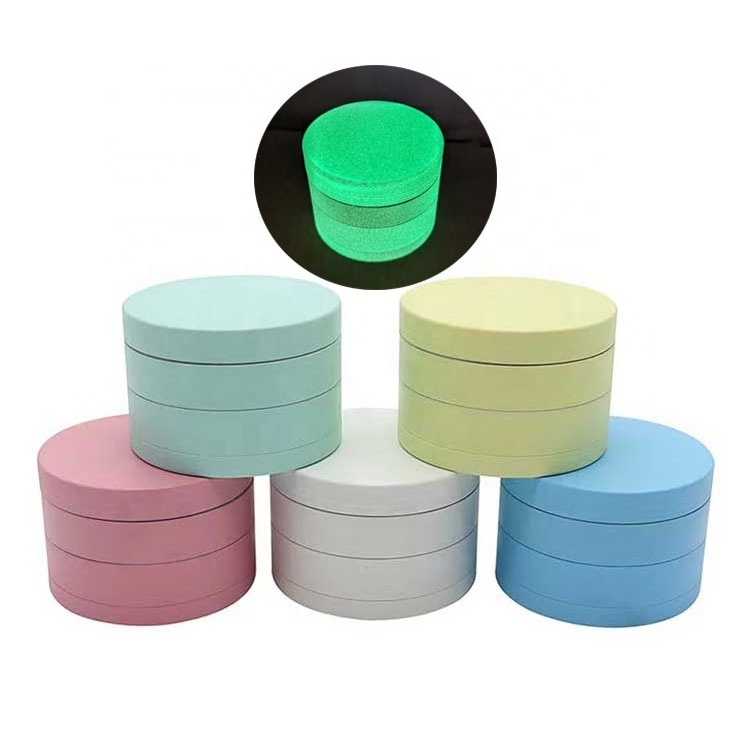 Cool Luminous Paint 40mm 50mm 55mm 63mm Custom Zinc Herb Grinder Glow In The Dark Smoke Shop Metal Grinder