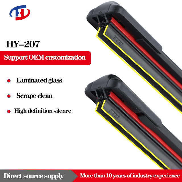 6mm high quality 14-28 Inches window windshield bone frame wiper blades rubber strip refills