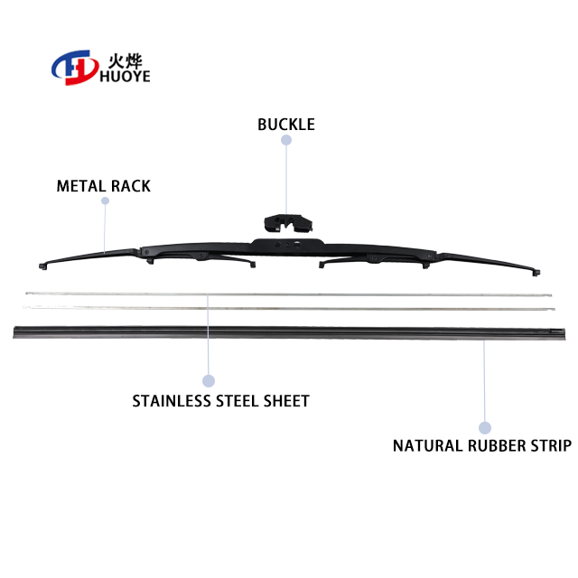 Windshield Wiper Blade with Rubber Refill Wiper Arm for Enhanced Windscreen Cleaning