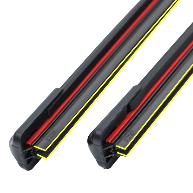 6mm high quality 14-28 Inches window windshield bone frame wiper blades rubber strip refills