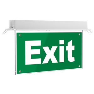 Double Sided Romania Italy Greece Spain Turkey Salida Saida De Emergencia Luz Recessed Led Emergency Exit Sign