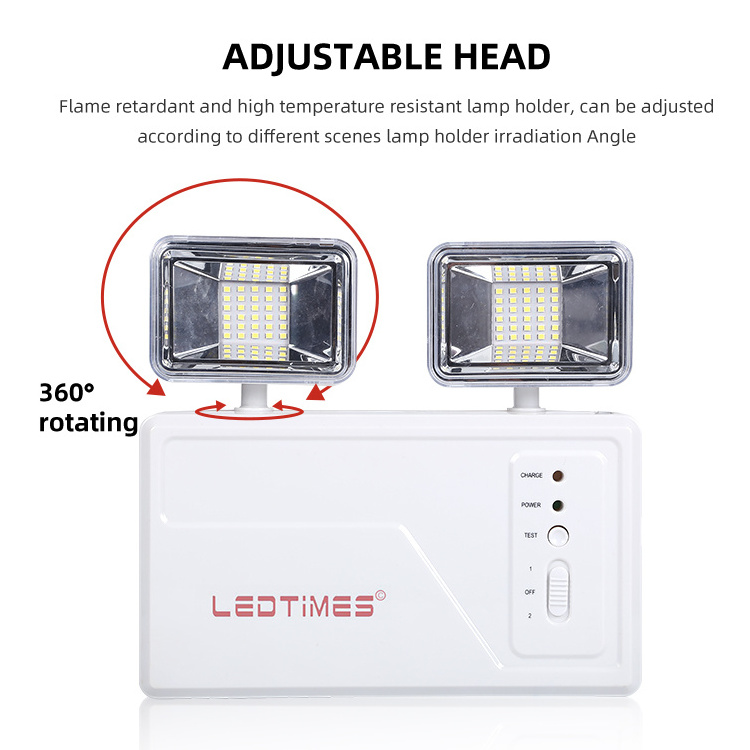 6V 4.5AH Adjustable Indoor Hospital 0.2w Rechargeable Led Emergency Light