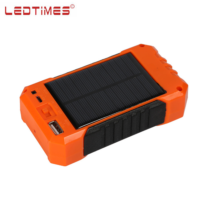 High Effciency USB Rechargeable Outdoor Camping ABS 4V 0.5w Portable Solar Led Emergency Light