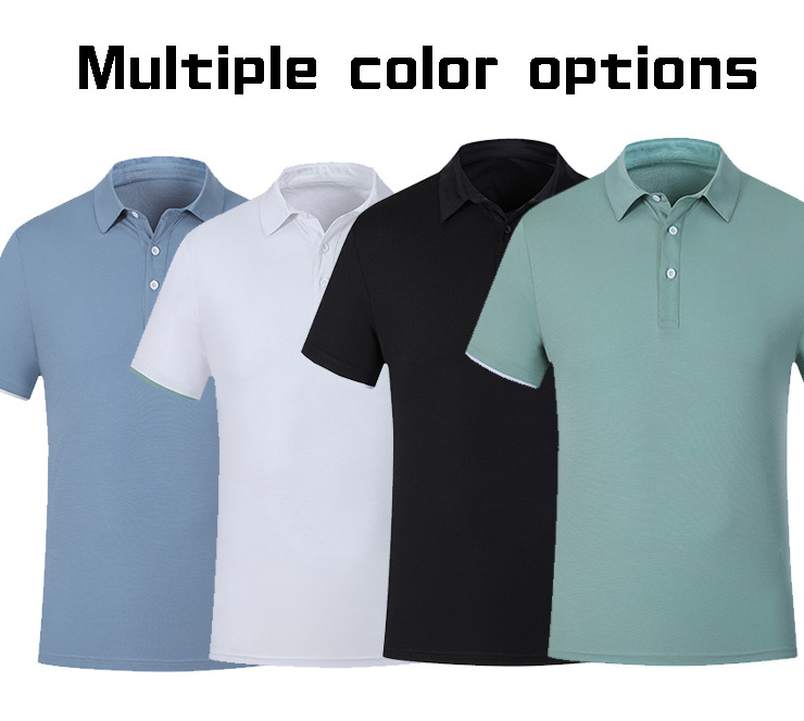 2021 summer classic quick-drying polyester moisture wicking men's polo shirt