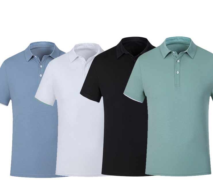 2021 summer classic quick-drying polyester moisture wicking men's polo shirt