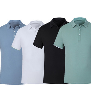 2021 summer classic quick-drying polyester moisture wicking men's polo shirt