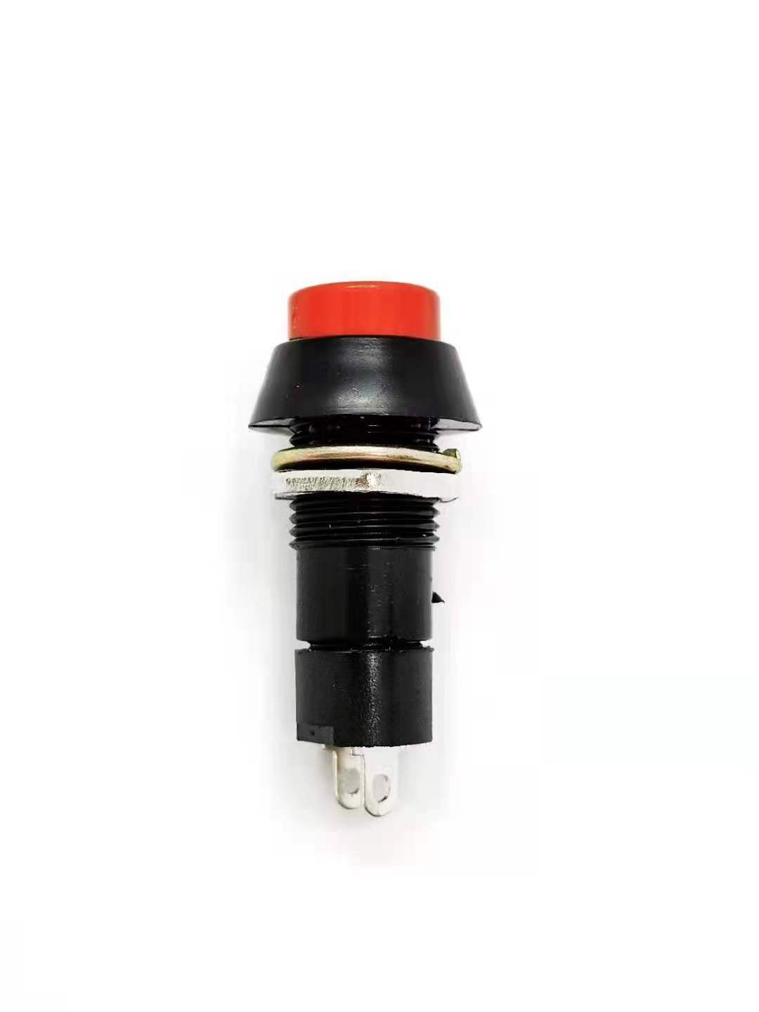 Non-illuminated 16mm momentary On-Reset plastic push button switch with round button 3A 250VAC